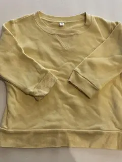 記名なし⭐︎無印良品 長袖 トレーナー スウェット　イエロー　90cm