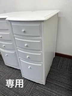 専用ページリリーホワイト4段キャビネット奥行き62センチ