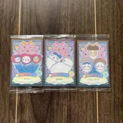 ちいかわウエハース ラッキーカードコレクション2 3枚セット　ハチワレ　うさぎ