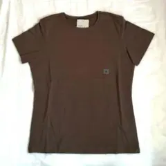 【未使用品】UNIQLO ユニクロ 半袖クルーネックTシャツ ブラウン Mタグ付