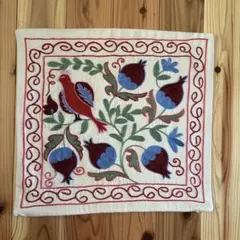 ウズベキスタン スザンニ 手刺繍 ベットカバー - メルカリ