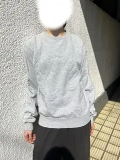 グレー Champion クルーネックスウェット