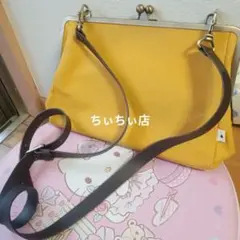 AYANOKOJI がま口 イエローショルダーバッグのサムネイル
