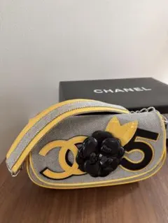 CHANEL キャンバス ココマーク カメリア No.5 ショルダーバッグ