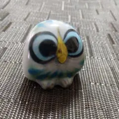 ミニ フクロウ (陶器)　置物　雑貨