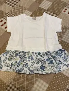 petit main フラワープリント チュニック 90cm