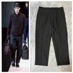 GIORGIO ARMANI アルマーニ ウール シルク ワイドパンツ 52のサムネイル