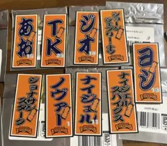 愛媛オレンジバイキングス 千社札シール9枚セット バラ売り可