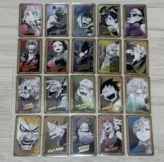 ヒロアカ原画展 箔押しクリアカード 1年 20枚 まとめ売り