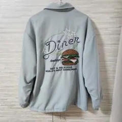 【M】AZUL by MOUSSY ジャケット ハンバーガー 刺繍 ドローコード