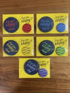 嵐 ツアーグッズ 缶バッジ Are you Happy？　5個セット