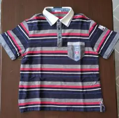 PIA SPORTS ポロシャツ ボーダー柄 サイズ4のサムネイル