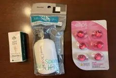 Kanebo スポンジ用クリーナー、ellipsヘアオイル、safe careのサムネイル