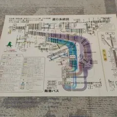 鉄道部品】小田急電鉄 路線図 停車駅のご案内 車内掲出用 海側・山側
