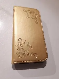 新品　iPhone７用　スマホケース　ゴールド　カードポケット