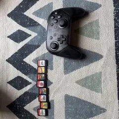Switchのコントローラー・Switchのカセット8個