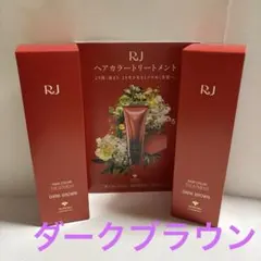 山田養蜂場 RJヘアカラートリートメント ダークブラウン 2本セット