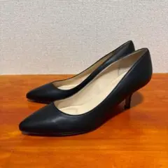 ファビオルスコーニ ポインテッドトゥパンプス 37 23.5cm 黒 ブラック