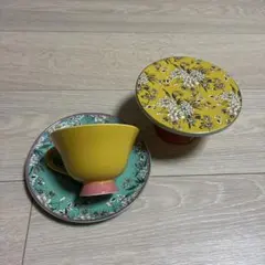 フランフラン　シノワズリ　脚付スタンド　カップ&ソーサー