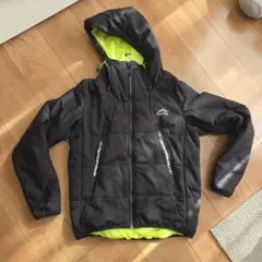 Find-Out フード付きジャケット S 黒/黄緑