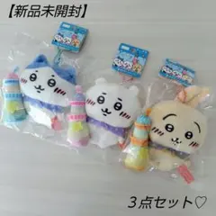 【新品未開封】東京スカイツリー限定　ちいかわ　うさぎ　ハチワレ　マスコット3点のサムネイル
