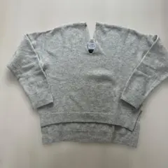 coen ラムウール Vネックセーター グレー フリーサイズ