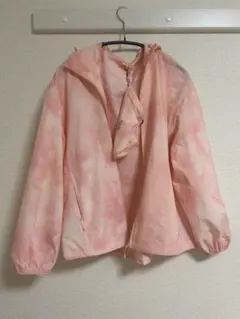 ユニクロ　ポケッタブルＵＶカットパーカ　ピンク　マーブル　S