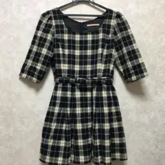 dazzlin チェックワンピース