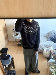 古着 短丈ニット 80s 90s
