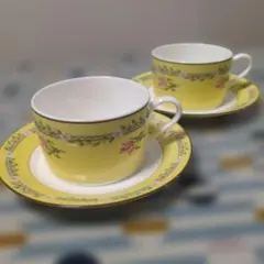 ★美品★ティファニー★ピンクチューリップ★カップ&ソーサー★ペア★