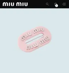 miumiu ピンク ヘアクリップのサムネイル