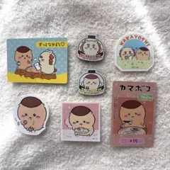 【くりまんじゅう&シーサー】くら寿司マグネット　ステッカー　カード　7点セット