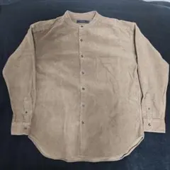 ブラウン コーデュロイ 長袖シャツ