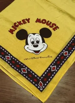 ミッキーマウス　バンダナ昭和　レトロ　東京ディズニーランド　おみやげ