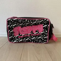 【平成レトロ】Steppy ステッピー エナメル風 ショルダーバッグ ピンク×黒のサムネイル