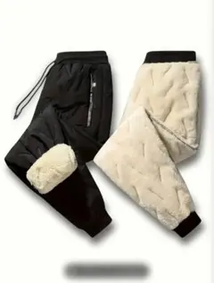 【新品未使用】裏ボアパンツ　ズボン 黒　レディース　L