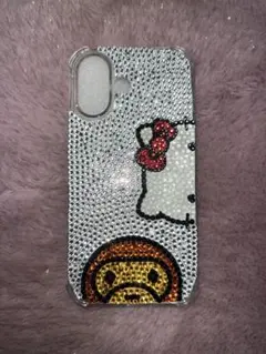 ハローキティ ベアブリック ストーンケース　iPhoneケースデコ