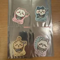 【おまけ付き】ちいかわ x Jリーグ　スマホに貼れるサイズのステッカー4枚セットのサムネイル