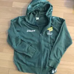 ATHLETA フルジップフーディ M オリーブグリーン