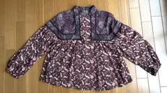 ZARA 花柄ブラウス