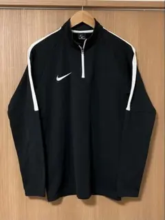 美品 NIKE DRI-FIT ハーフジップ トレーニングウェア ブラック 黒