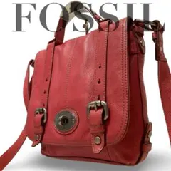 【美品】フォッシル　2way ショルダーバッグ　ハンド　ピンク　ターンロックのサムネイル