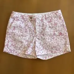le coq sportif レディース ゴルフショートパンツL ピンク 花柄