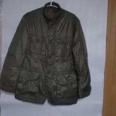 ブリティッシュカーキ中綿ジャケットブルゾン無地コートアウター