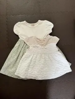 90センチ プティマイン ワンピース チュニック 2点セット