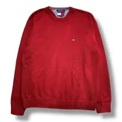 F1267　【即購入OK】TOMMY HILFIGERヘビーコットンニット　XL