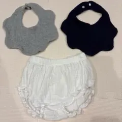 コットンパンツとビブセット