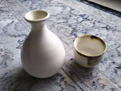 ⭐️セール！⭐️萩焼「陶器 徳利 お猪口 とっくり おちょこ」［未使用］