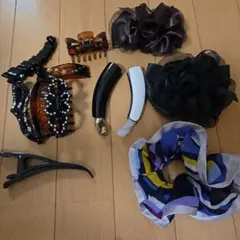 ヘアクリップ・シュシュ・バレッタ12点セット