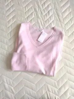 【techichiTERRASSE】【新品】カシミヤタッチvネックプルオーバー